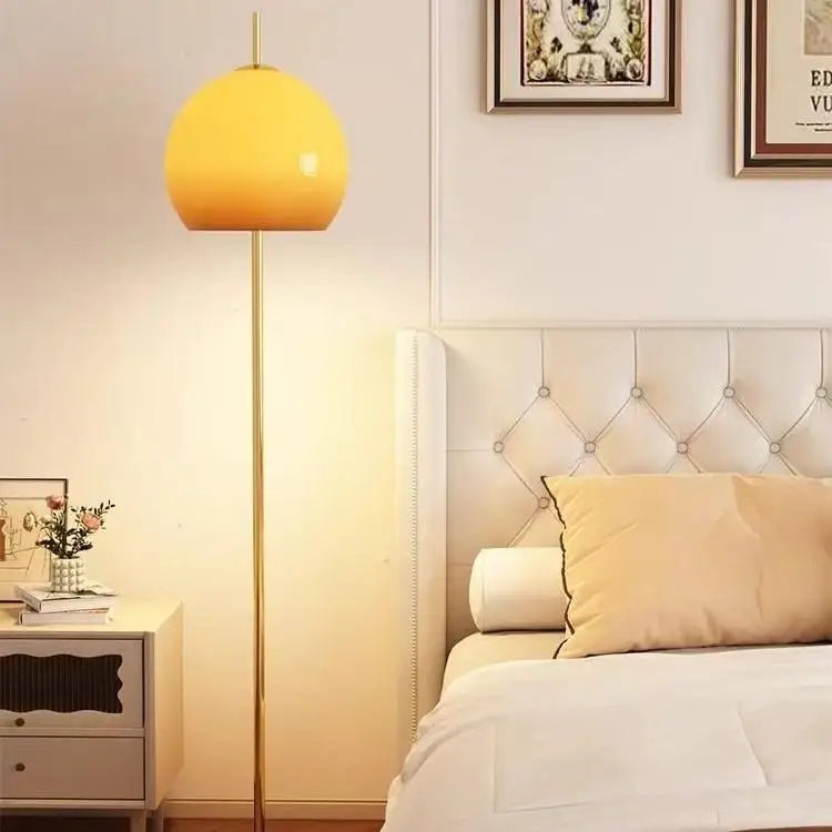 Fontaine Collection | Sculptural Glass-Topped Frosted Glass Floor Lamp - Curated Lighting for the Modern Living Collection | Woodies ON Woodlawn