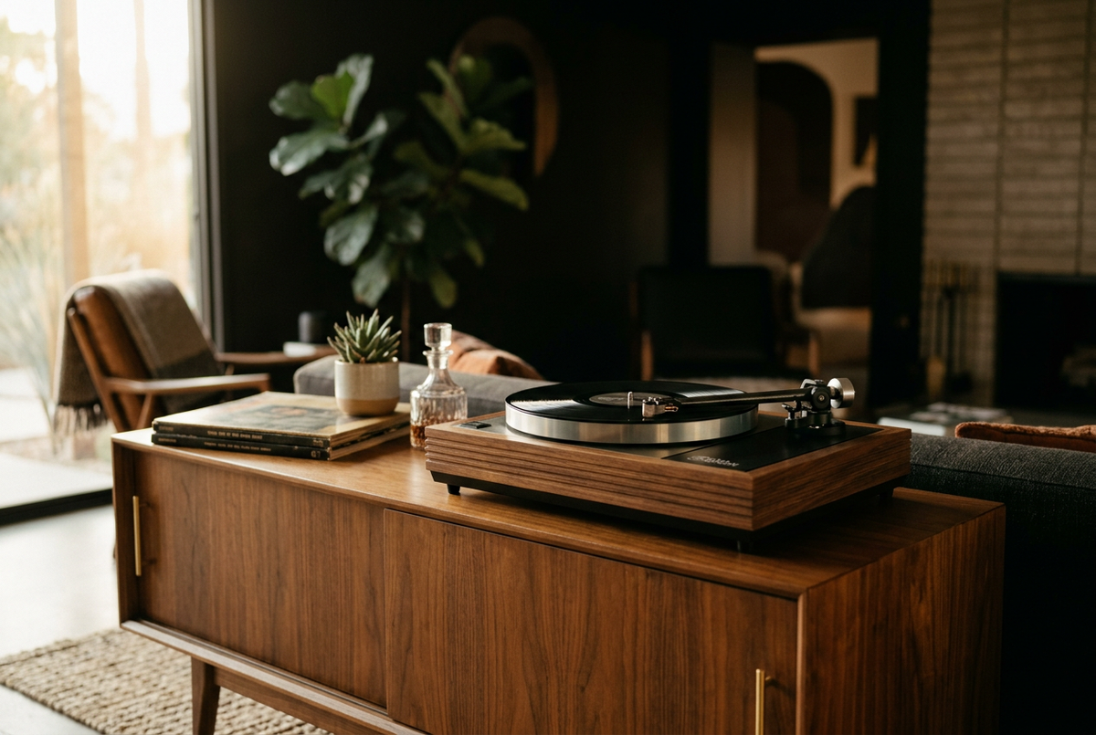 Victrola Modern Walnut Turntable | Heritage Player