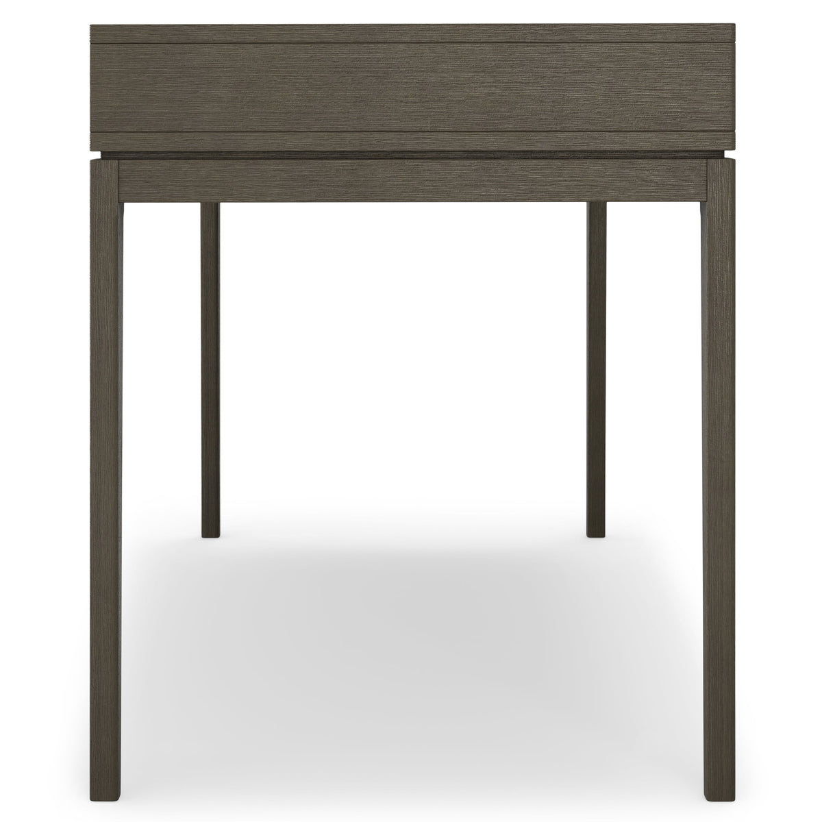 Harper 60 Inch Wide Solid Wood Mid Century Modern Desk in Farmhouse Grey