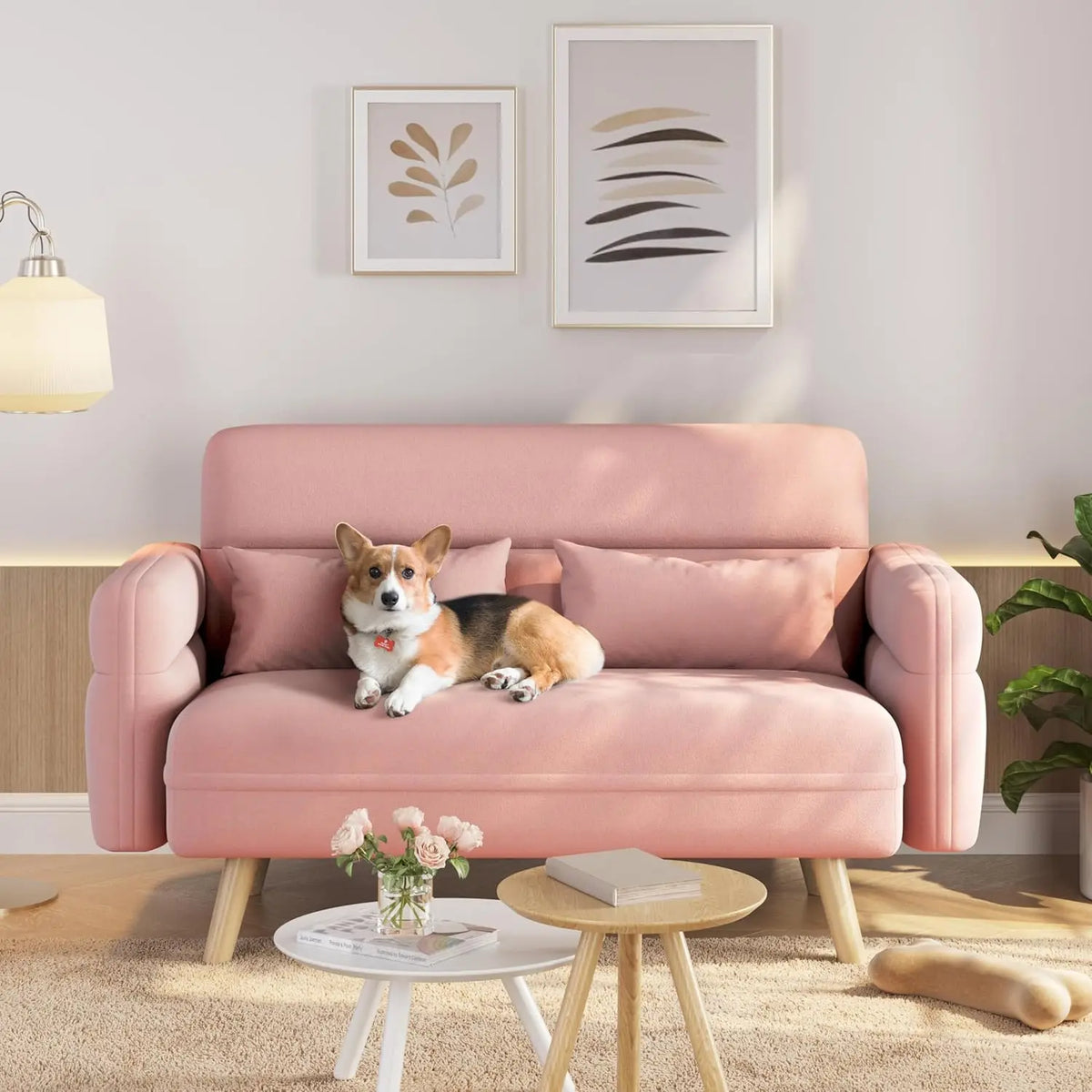 The Belmont Velvet Loveseat