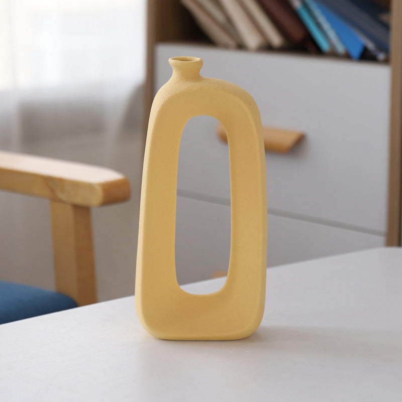 Abstract Elegance Ceramic Vase