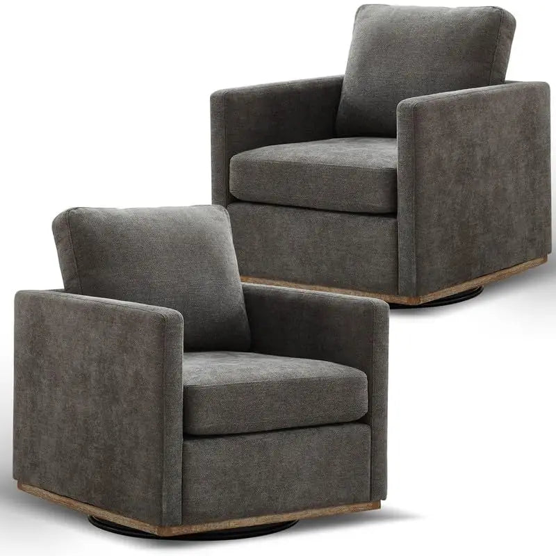 Astoria Collection | Sculptural Atomic-Era Swivel Accent Chairs - Set of Two - Curated Furniture for the Modern Living Collection | Woodies ON Woodlawn