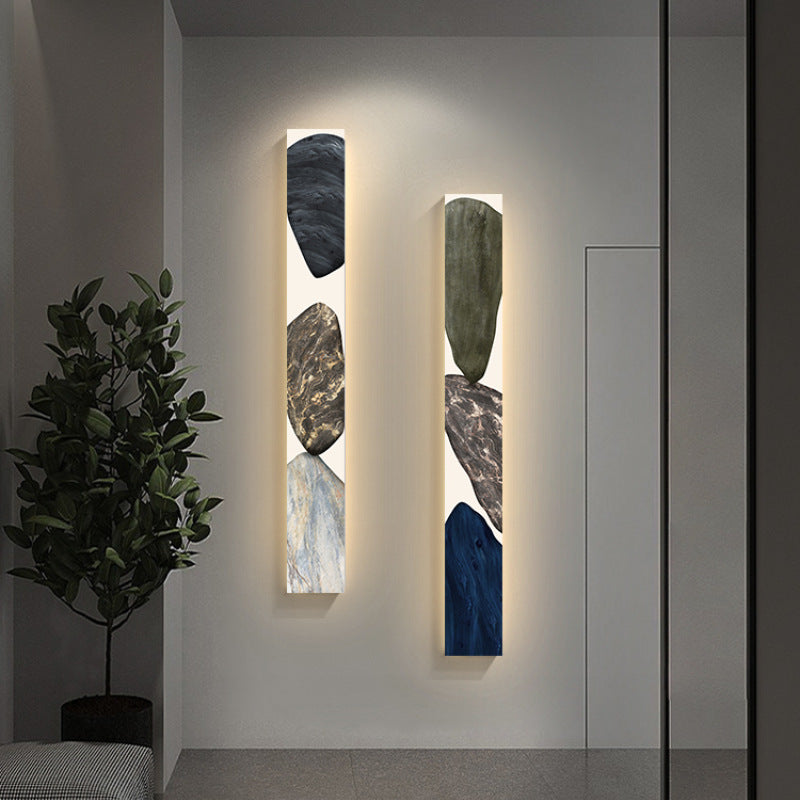 Elegant Canvas LED Wall Light - Modern Luxury Vertical Design