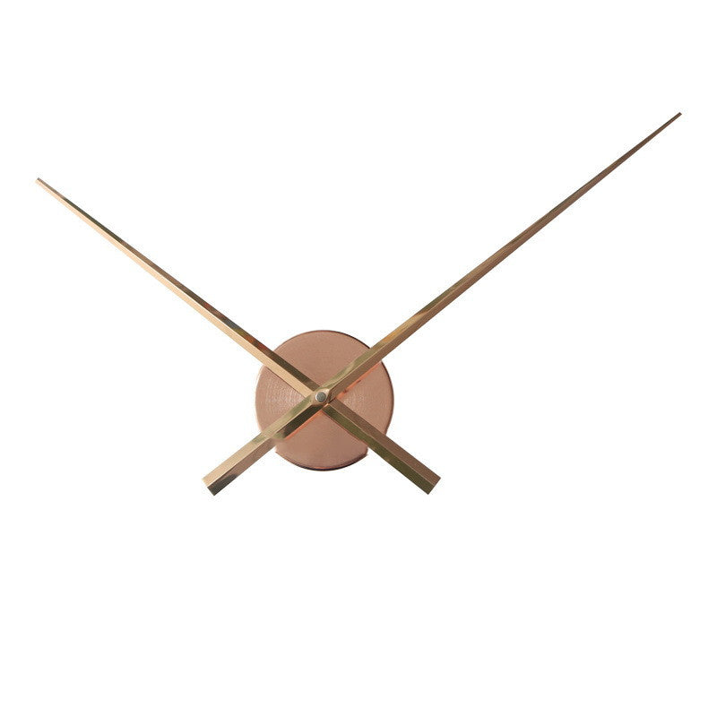 Contemporary Minimalist Metallic DIY Wall Clock