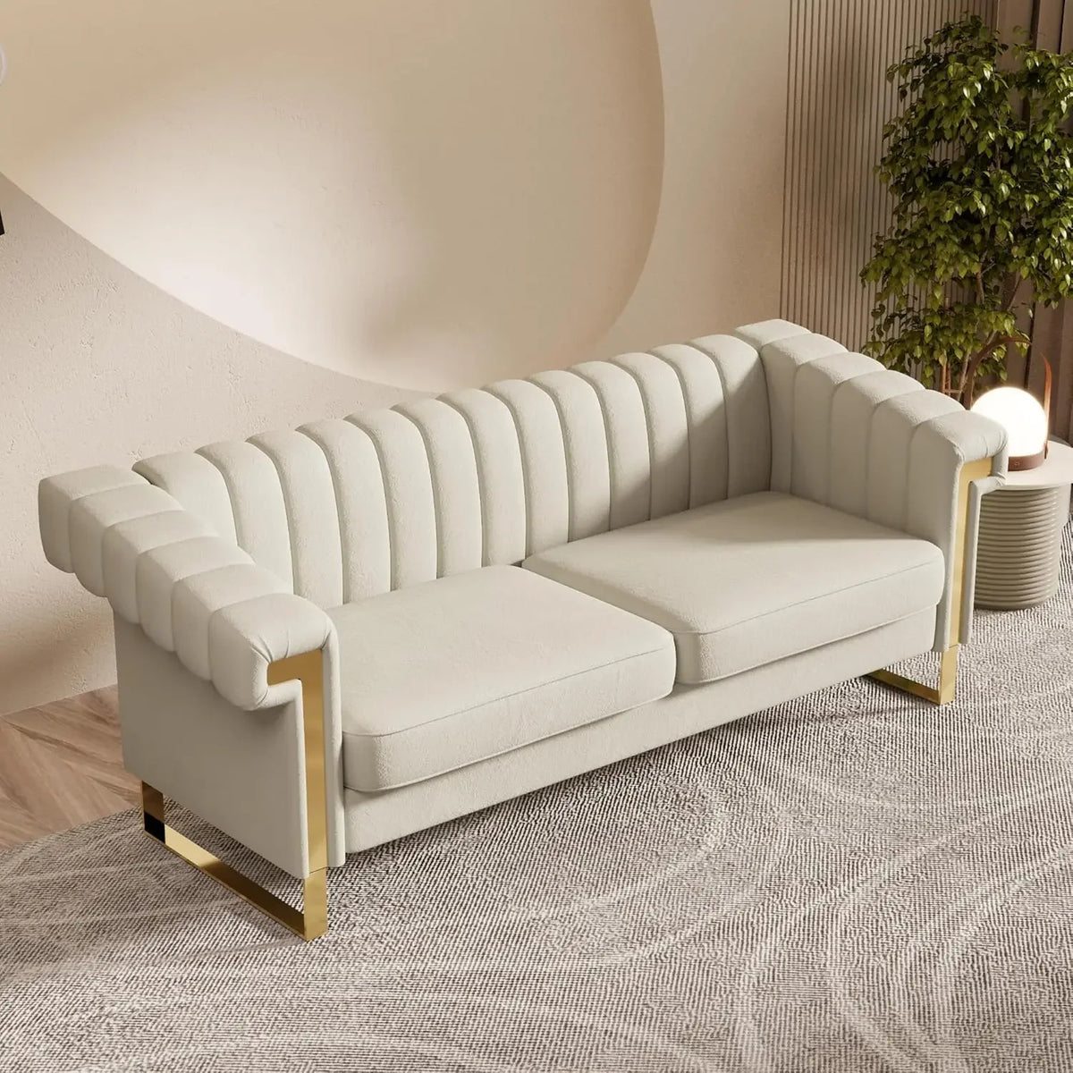 The Belmont Velvet Lounge Chair & Ottoman