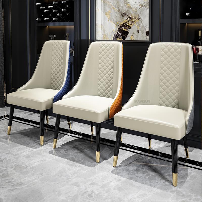 Fontaine Collection | Sculptural Leather-Wrapped Italian Leather Dining Chair - captured in a curated lifestyle vignette in a Mid-Century Modern dining room setting.