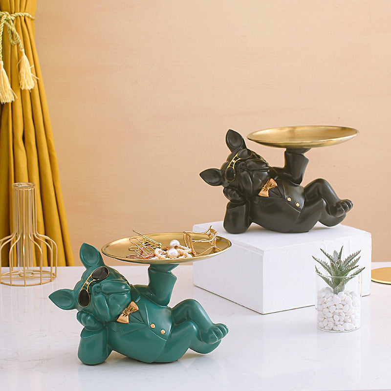 Nordic LightLuxury Minimalist KeyStorage with Elegant Metal Tray