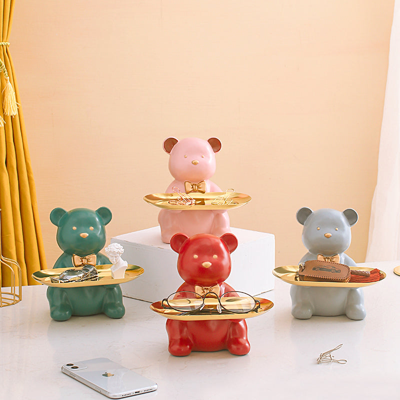 Nordic LightLuxury Minimalist KeyStorage with Elegant Metal Tray