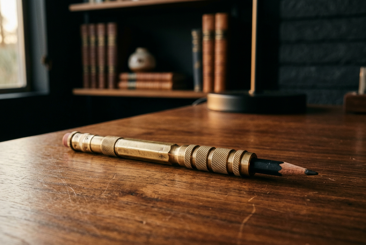 Galenleather Brass Pencil Extender | Artisan Tool