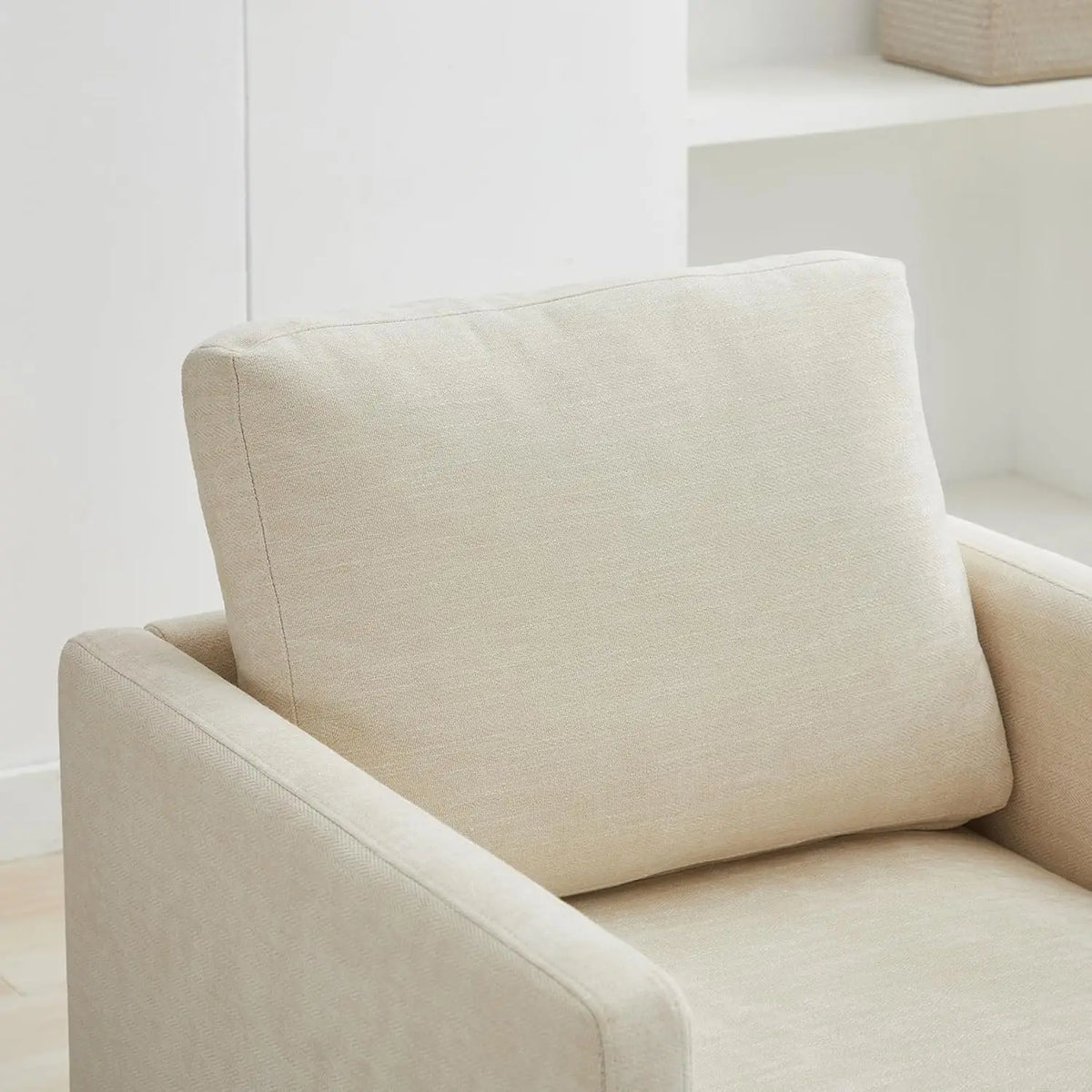 Astoria Collection | Sculptural Atomic-Era Swivel Accent Chairs - Set of Two - showcasing form and function in daily use context in a Mid-Century Modern living room setting.