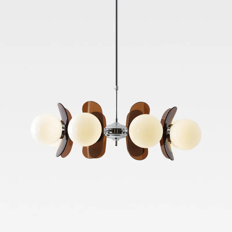 Fontaine Collection | Geometric Brass-Accented Brass Constellation - showcasing full sculptural form and curated finish in a Mid-Century Modern living room setting.