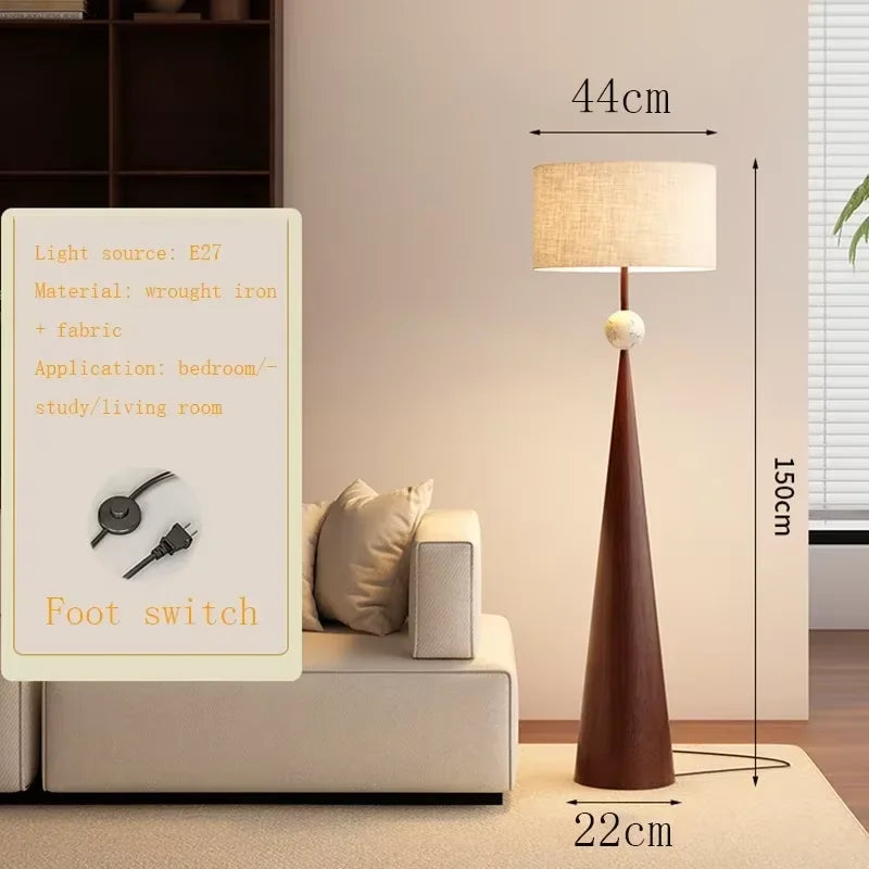 Dresden Collection | Sculptural Atomic-Era Walnut Floor Lamp - Curated Lighting for the Modern Living Collection | Woodies ON Woodlawn