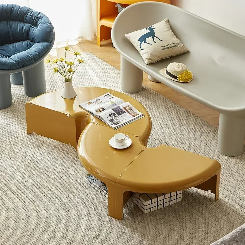 Ellington Collection | Hairpin-Legged Steel-Framed Walnut & Steel Set - featuring close-up joinery and artisanal finish quality in a Mid-Century Modern living room setting.