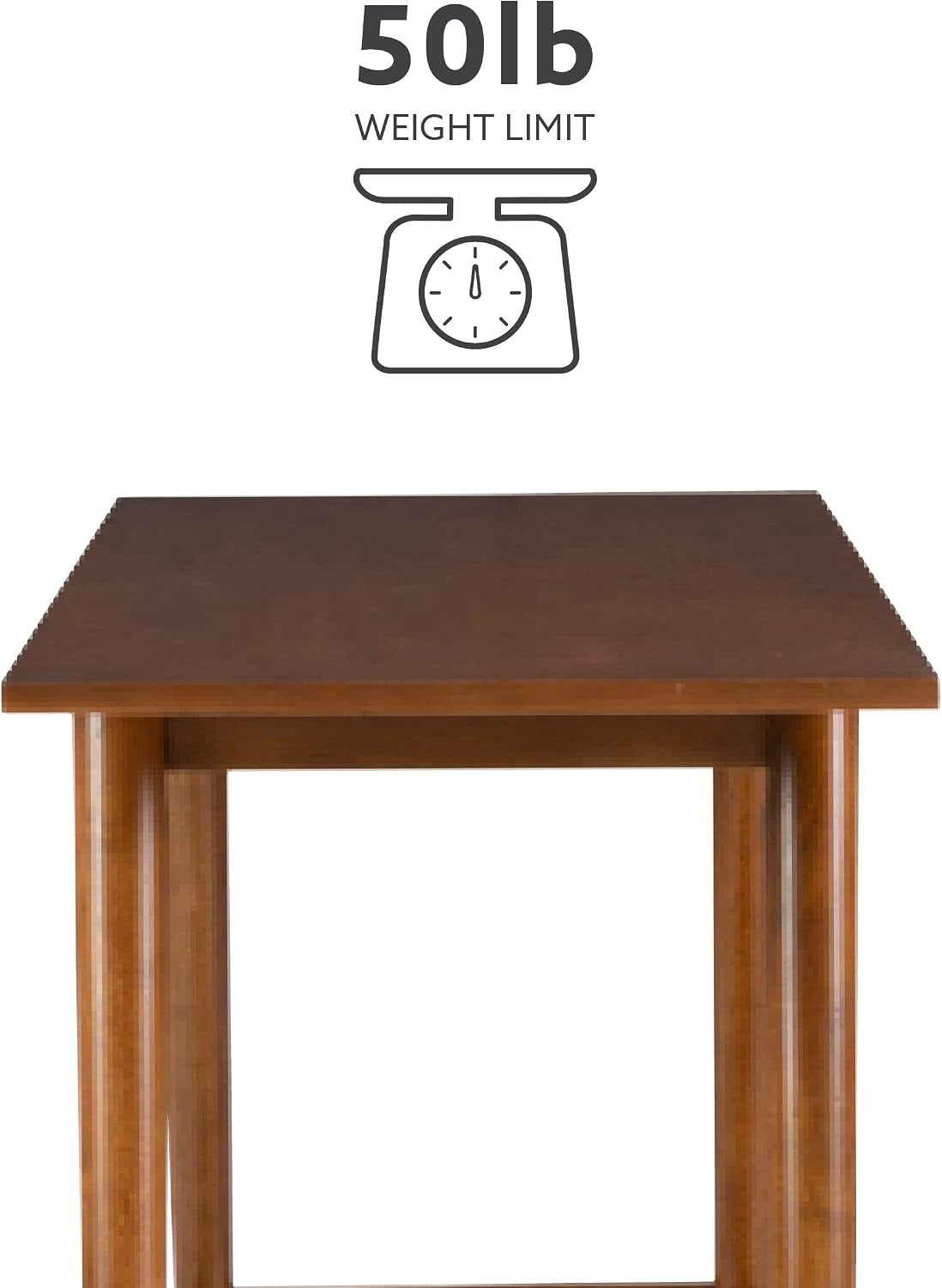 Linon Melissa Mid-Century Modern Walnut Console Table