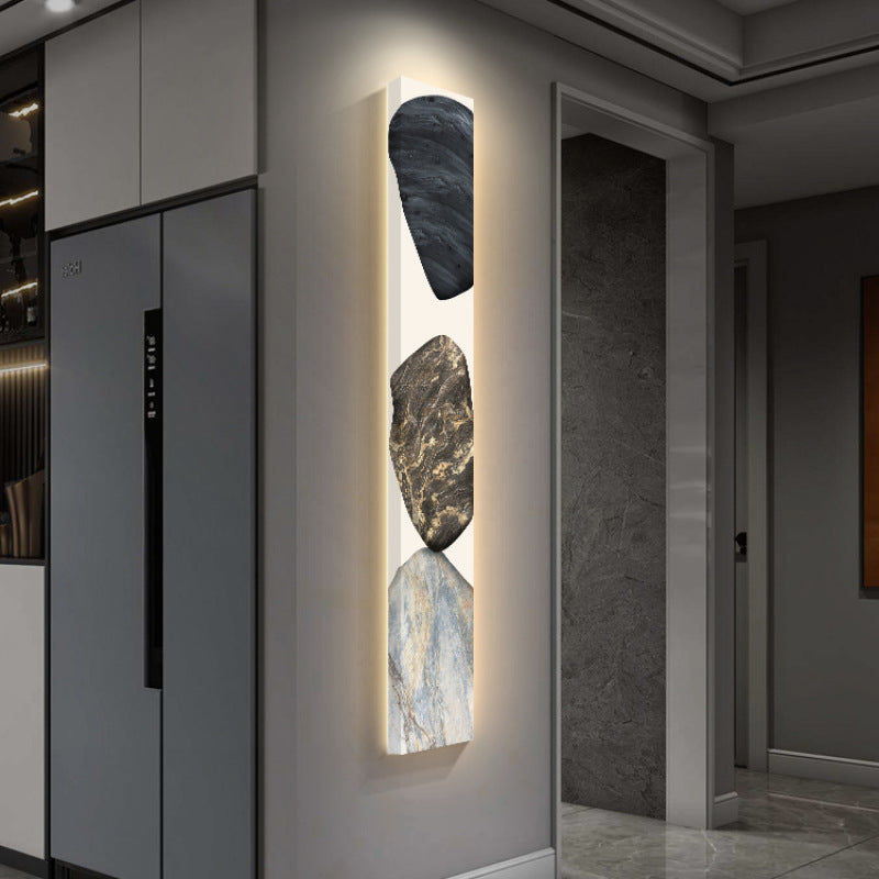 Elegant Canvas LED Wall Light - Modern Luxury Vertical Design