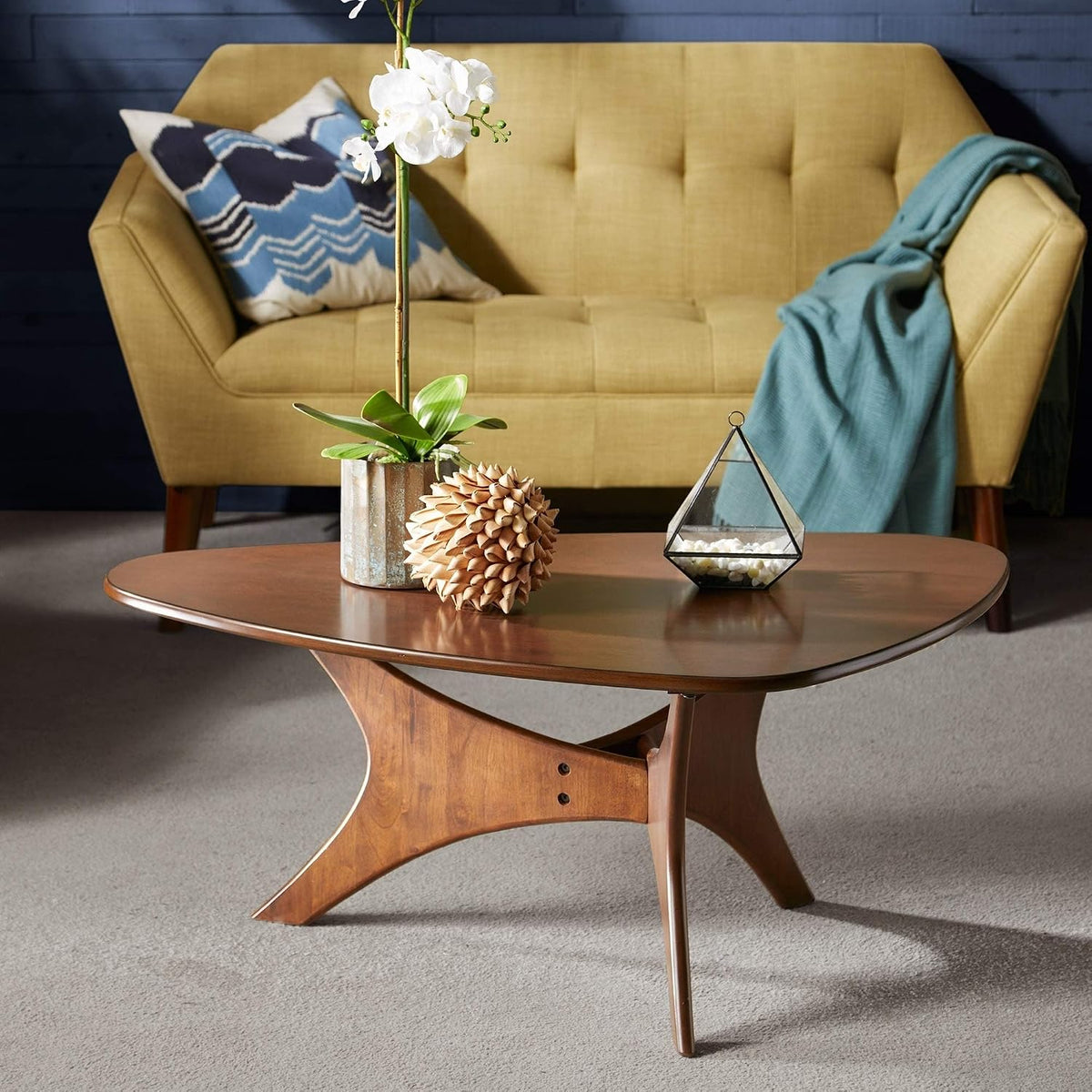 Wood Coffee Table Mid-Century Modern Finish