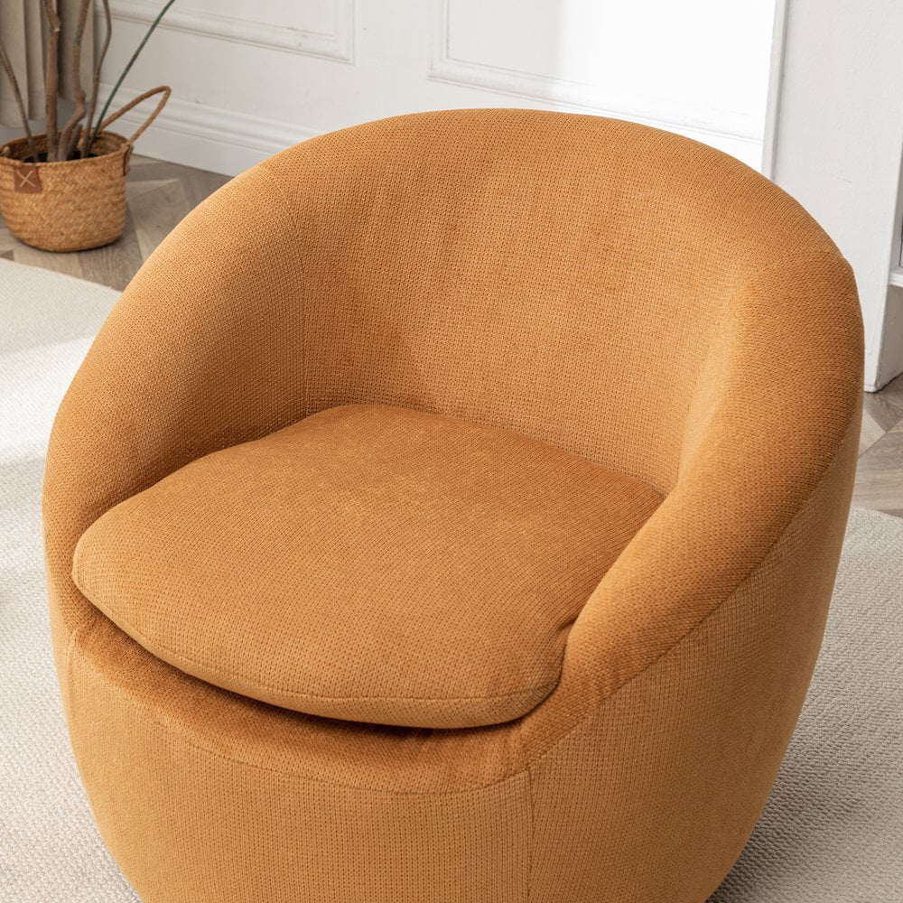 Winnie Modern Barrel Chair, 360° Swivel