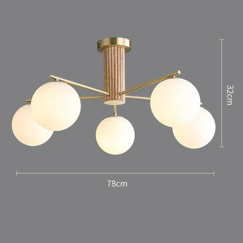 Fontaine Collection | Sculptural Glass-Topped Rose Glass Sphere Chandelier - Curated Lighting for the Modern Living Collection | Woodies ON Woodlawn