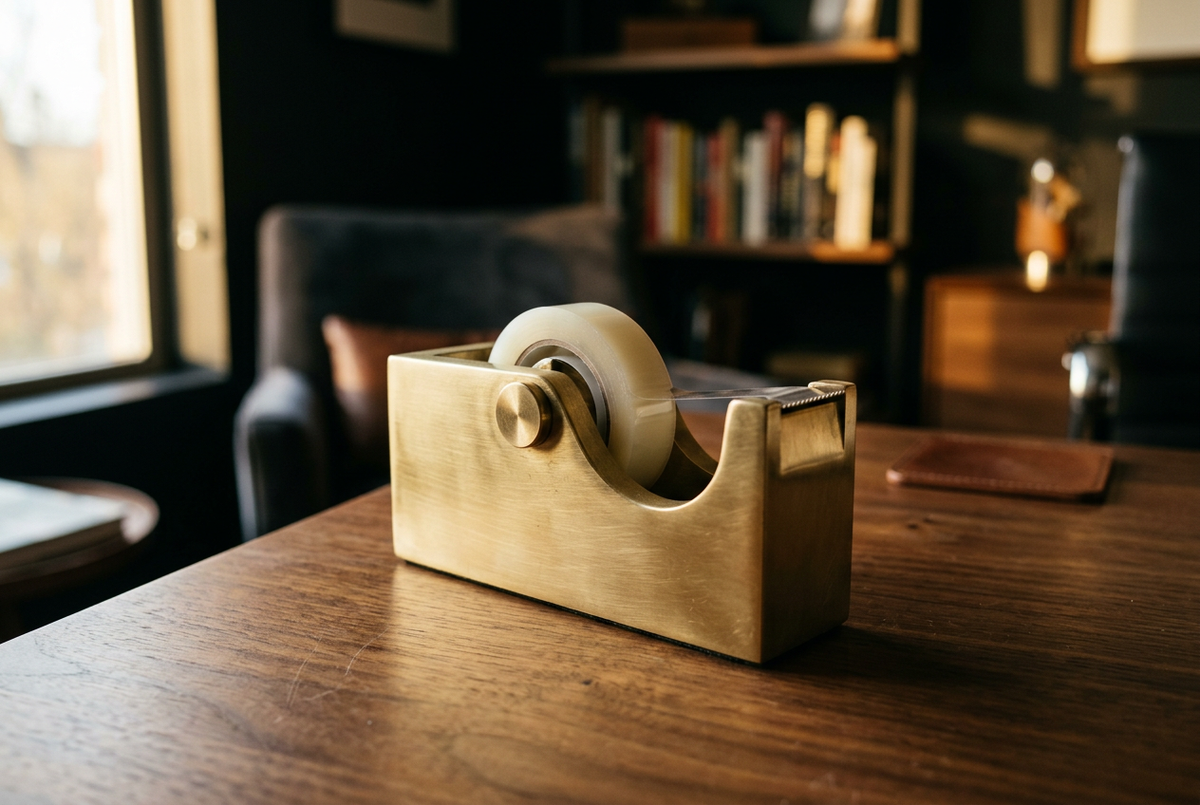 Brass Tape Dispenser | Industrial Archive