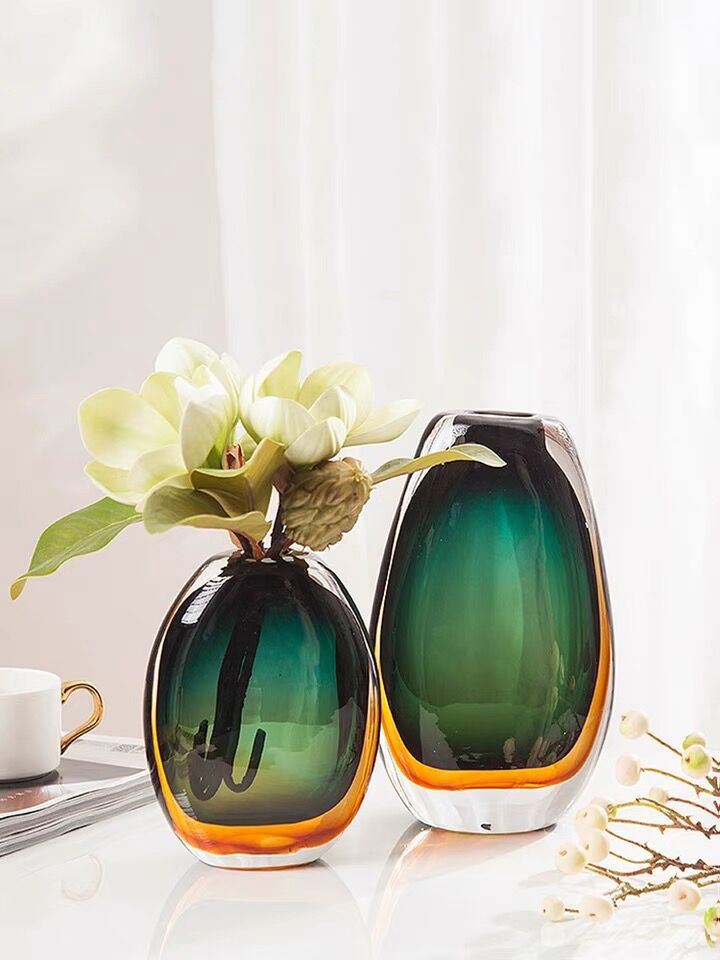 Modern Light Luxury Colored Glass Vase