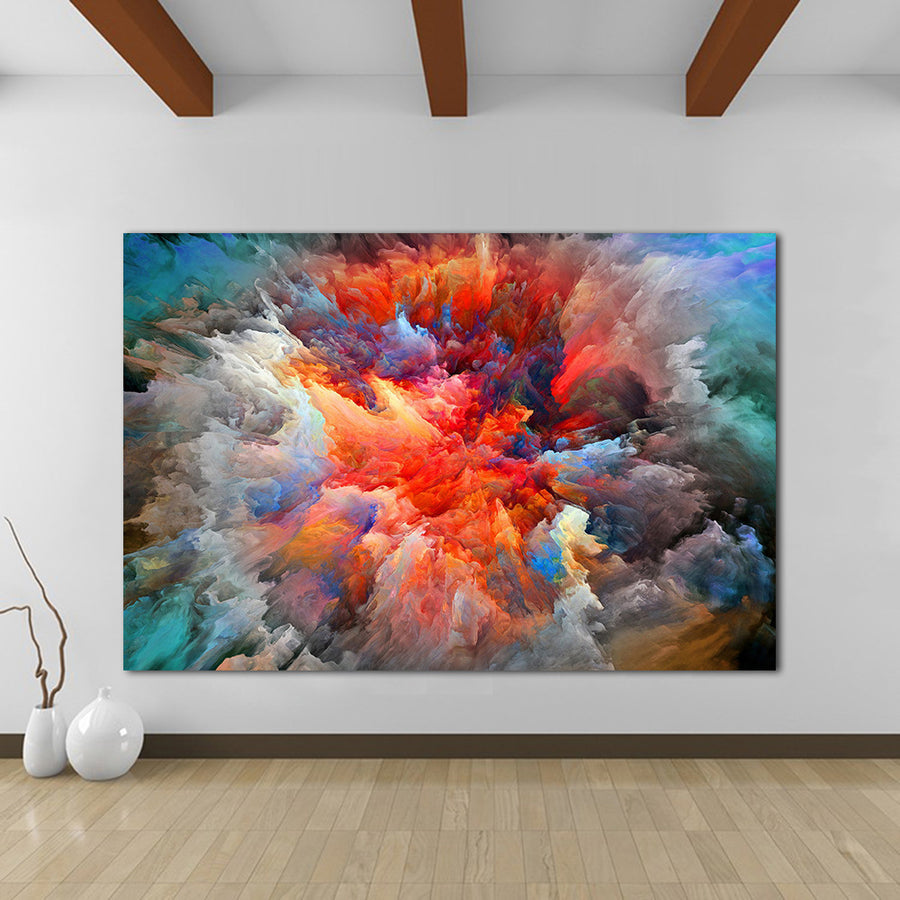 Elegance in Abstract: Cloud-Inspired Canvas Masterpiece