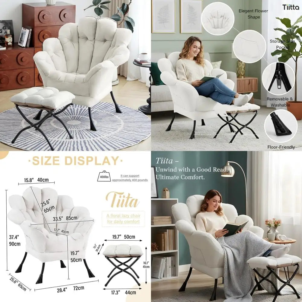 Dresden Collection | Sculptural Velvet-Cushioned Botanical Velvet Lounge & Ottoman - highlighting material texture and craftsmanship detail in a Mid-Century Modern living room setting.