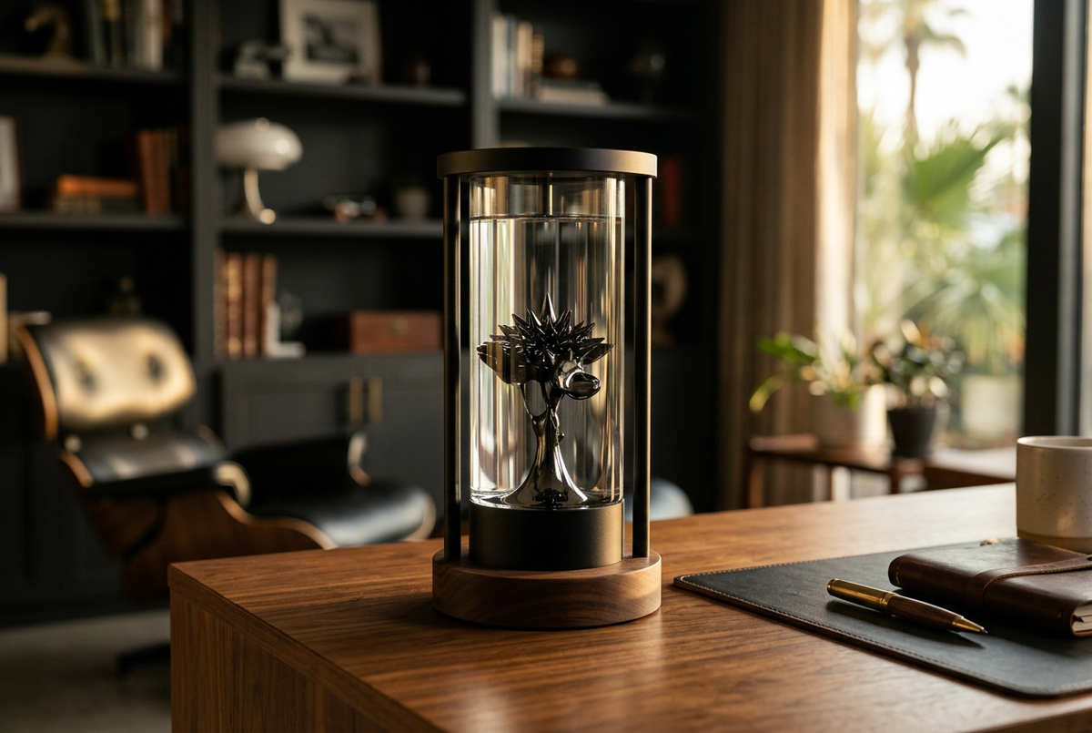 Magnetic Ferrofluid Desk Display | Liquid Mercury