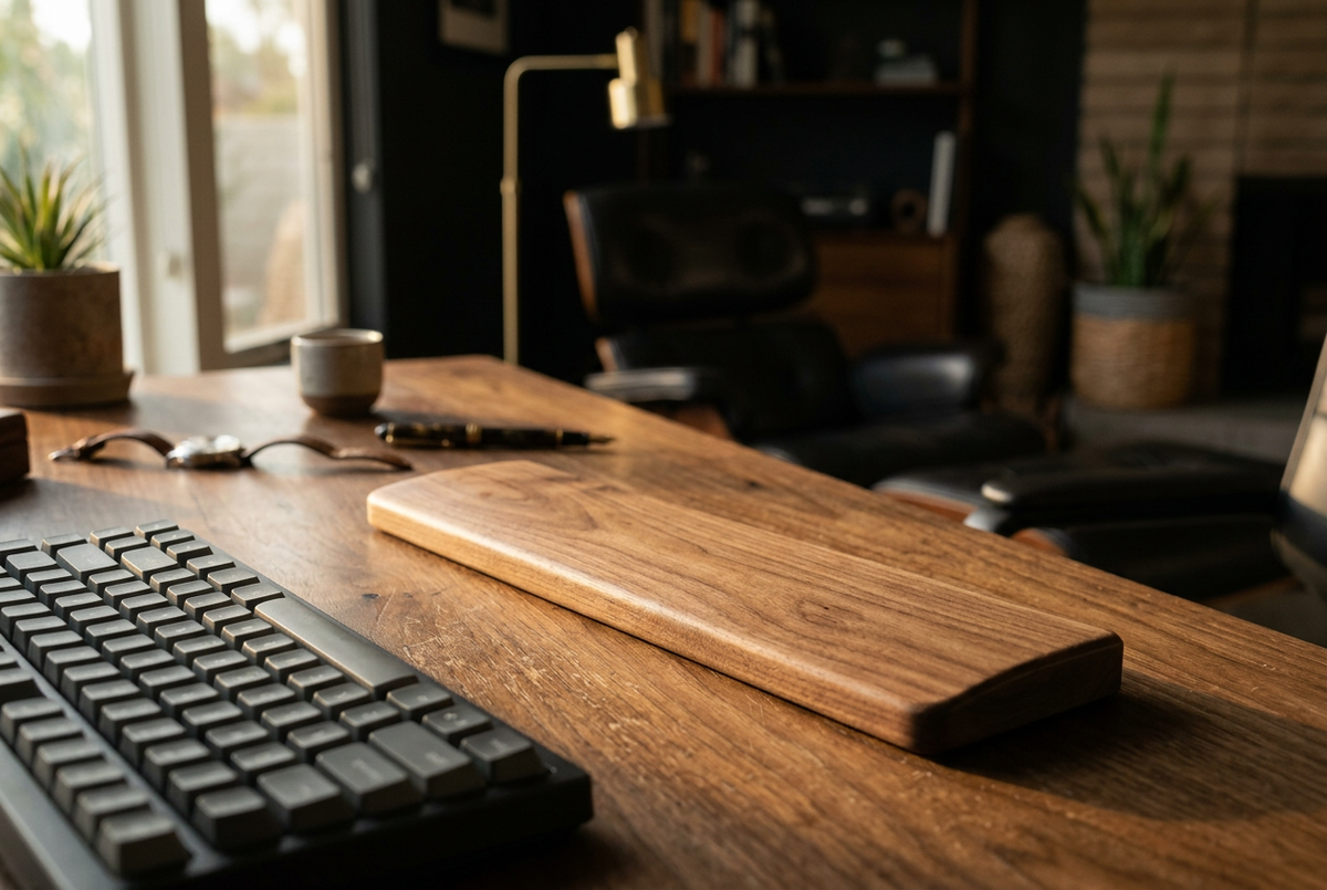 Black Walnut Keyboard Wrist Rest | AliExpress Artisan