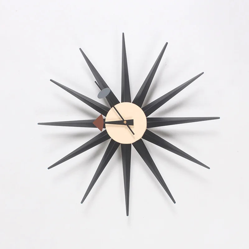 The Astoria Sunburst Walnut Wall Clock