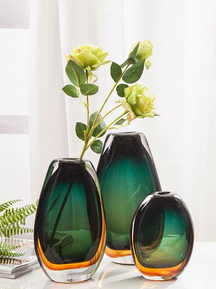 Modern Light Luxury Colored Glass Vase