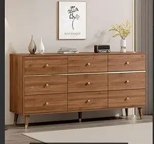 The Belmont Walnut 9-Drawer Dresser
