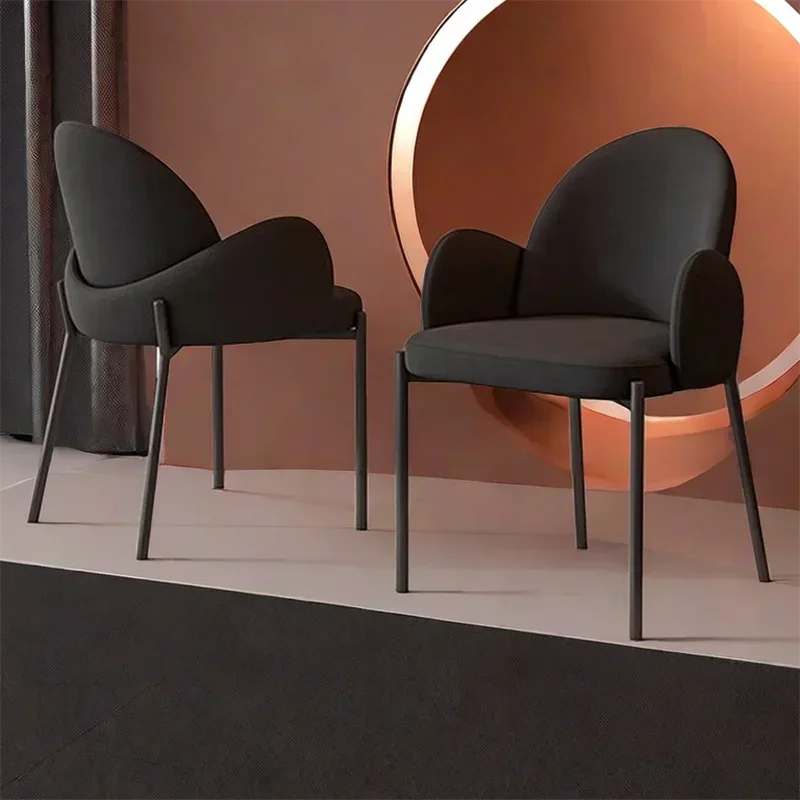 Ellington Collection | Tapered-Leg Curved Walnut Dining Chair - highlighting material texture and craftsmanship detail in a Mid-Century Modern dining room setting.