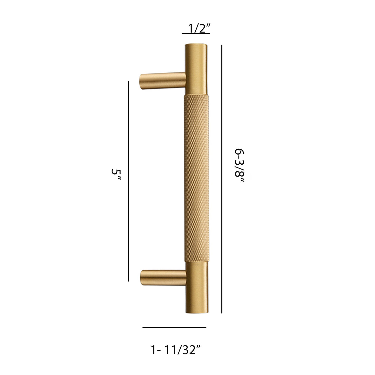 Modern Solid Brass Cabinet Pulls: Bar Handle, Furniture Hardware
