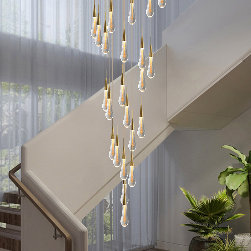 Astoria Collection | Geometric Glass-Topped Electroplated Glass Chandelier - featuring close-up joinery and artisanal finish quality in a Mid-Century Modern living room setting.