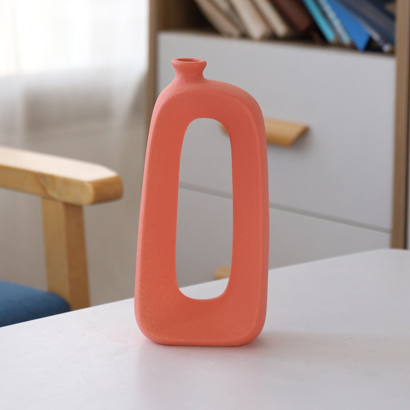 Abstract Elegance Ceramic Vase