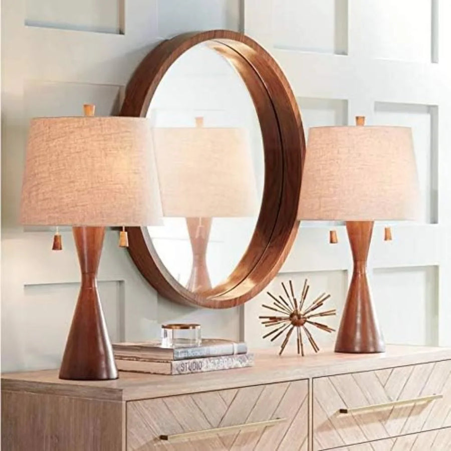 The Astoria Brushed Brass Table Lamp Set | Woodies ON Woodlawn