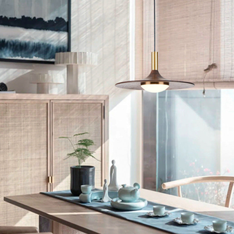 Belmont Collection | Geometric Nordic Nordic Wood Chandelier - showcasing full sculptural form and curated finish in a Mid-Century Modern living room setting.