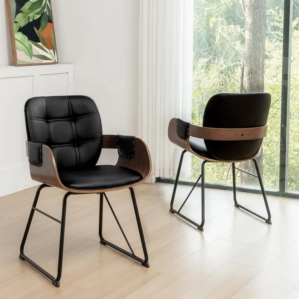 The Cordoba Walnut Dining Chairs - Set of 2
