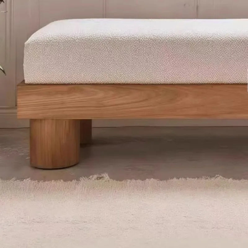 Belmont Collection | Sculptural Atomic-Era Walnut Dining Stools - captured in a curated lifestyle vignette in a Mid-Century Modern dining room setting.