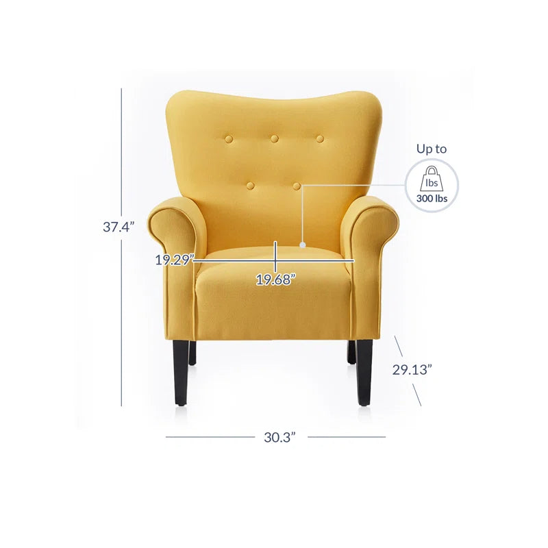 30.3" Wide Tufted Upholstered Armchair