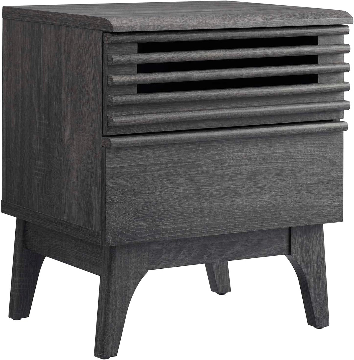 Modway Render Mid-Century Modern, Nightstand, Walnut