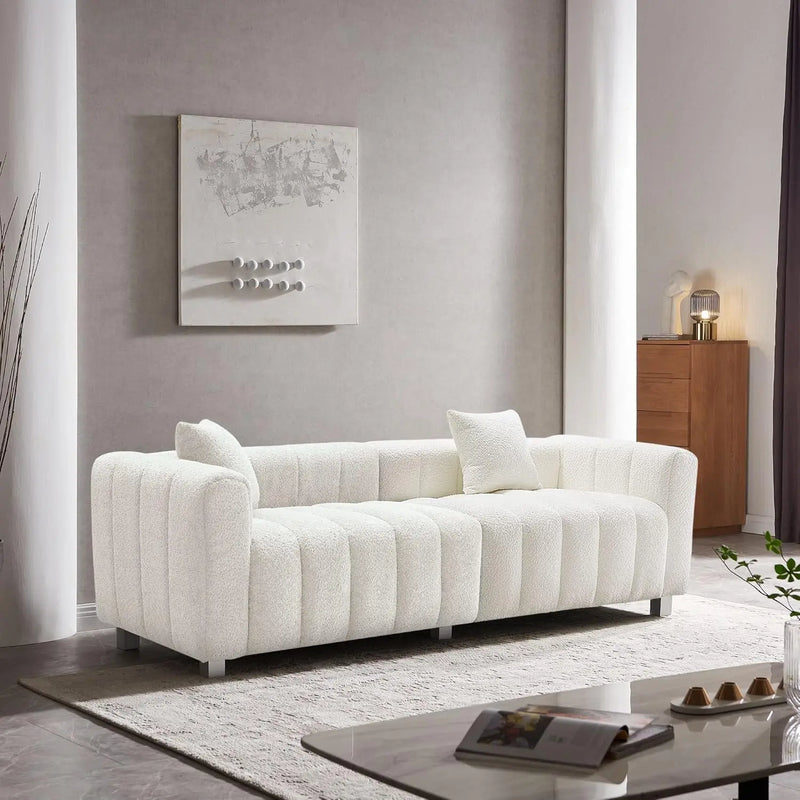 The Fontaine Boucle Three-Seater Sofa