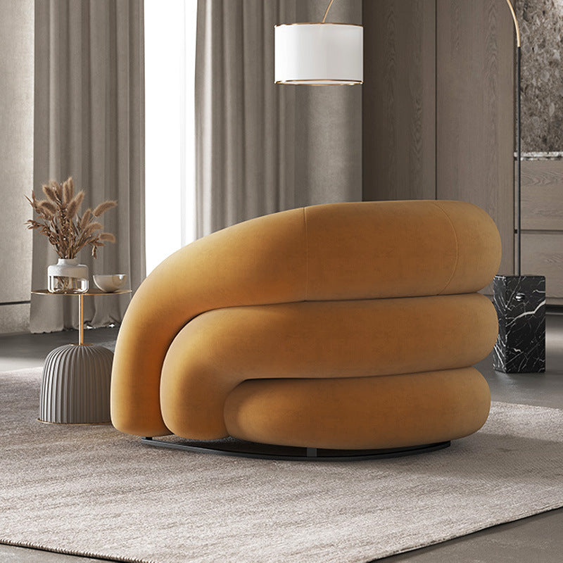 Ellington Collection | Sculptural Nordic Customizable Lounge - highlighting material texture and craftsmanship detail in a Mid-Century Modern living room setting.