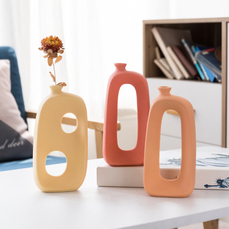 Abstract Elegance Ceramic Vase