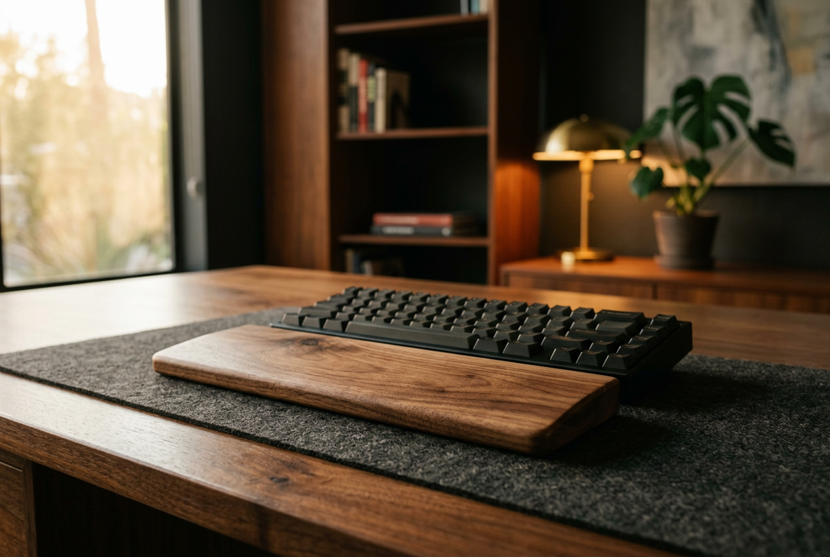 Keychron Walnut Wood Palm Rest | Ergonomic Slab