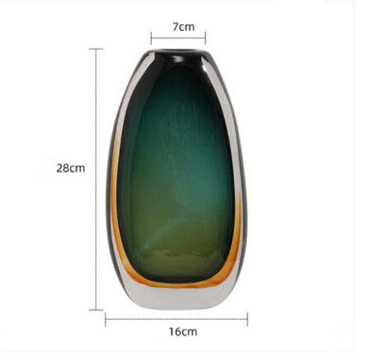 Modern Light Luxury Colored Glass Vase