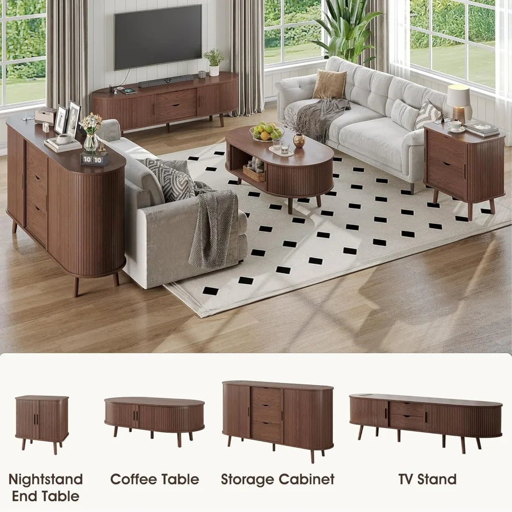 The Belmont Walnut Coffee Table