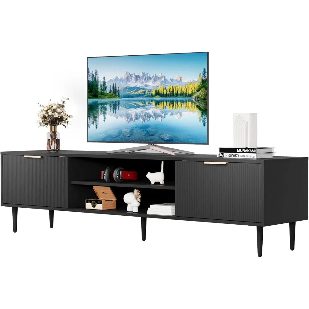 Dresden Collection | Tapered-Leg Steel-Framed Ebony Console - styled from an alternate angle revealing dimensional depth in a Mid-Century Modern entryway setting.