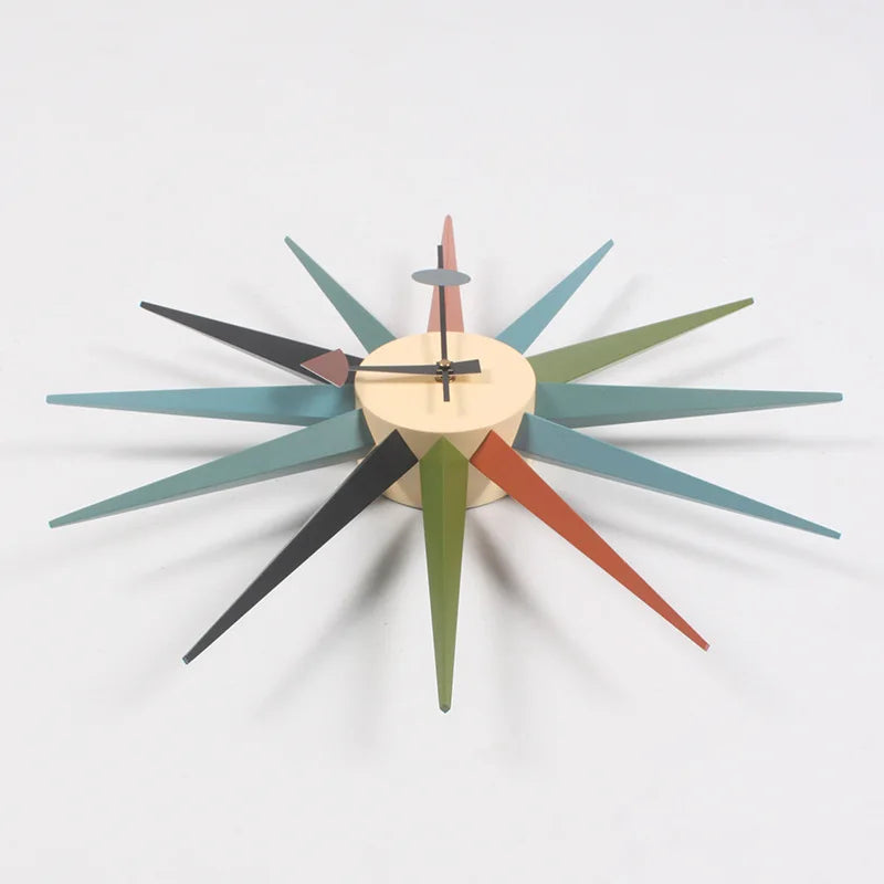 The Astoria Sunburst Walnut Wall Clock