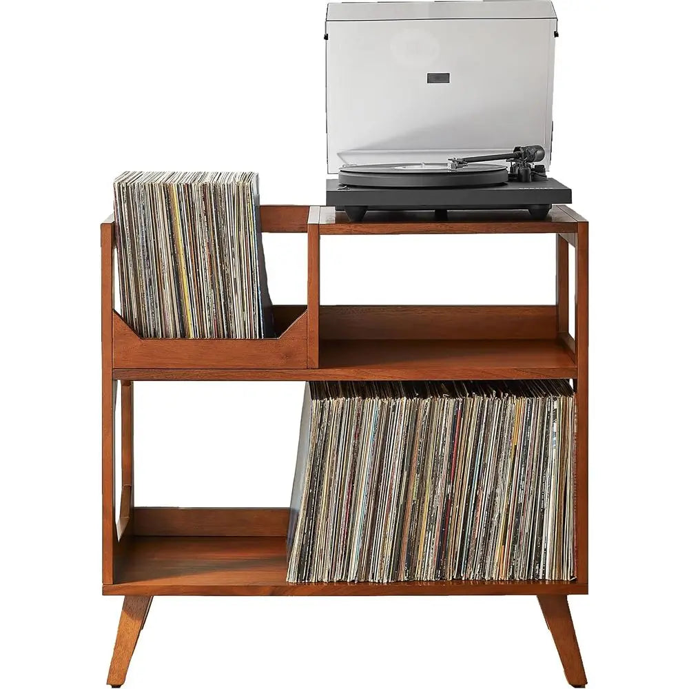 Dresden Collection | Hairpin-Legged California Walnut Media Console - highlighting material texture and craftsmanship detail in a Mid-Century Modern entryway setting.